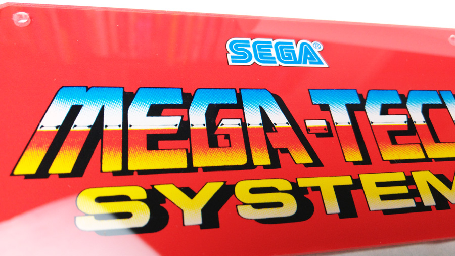 Sega Megatech perspex/plexi marquee – Arcade Art Shop