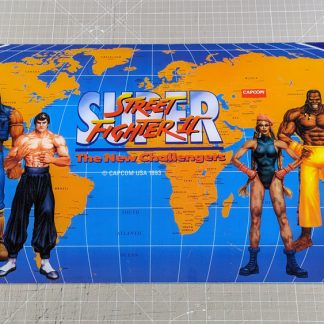 Super street fighter 2 the new challengers original acrylic marquee capcom big blue