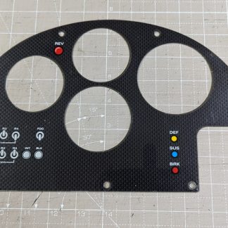 sega cockpit dashboard dials metal plate used